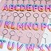 SUDIKUB Acrylic keychain, Fashionable Letter Accessories, Give the Initials of Sisters/Friends/Colleagues/Lovers/Relatives/Boyfriends/Girlfriends Holiday gifts Christmas Father's Day Mother's Day(T)