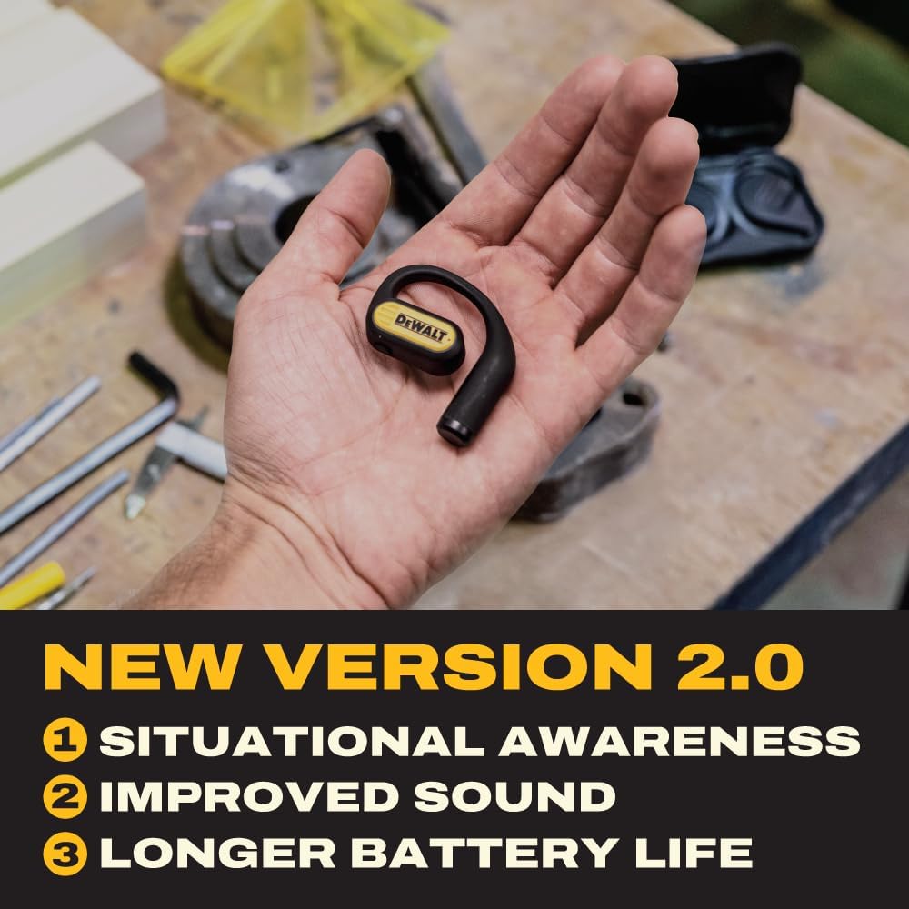 Dewalt Heavy Duty Open Earheadphones Bluetooth 5.3 - Dettaglio