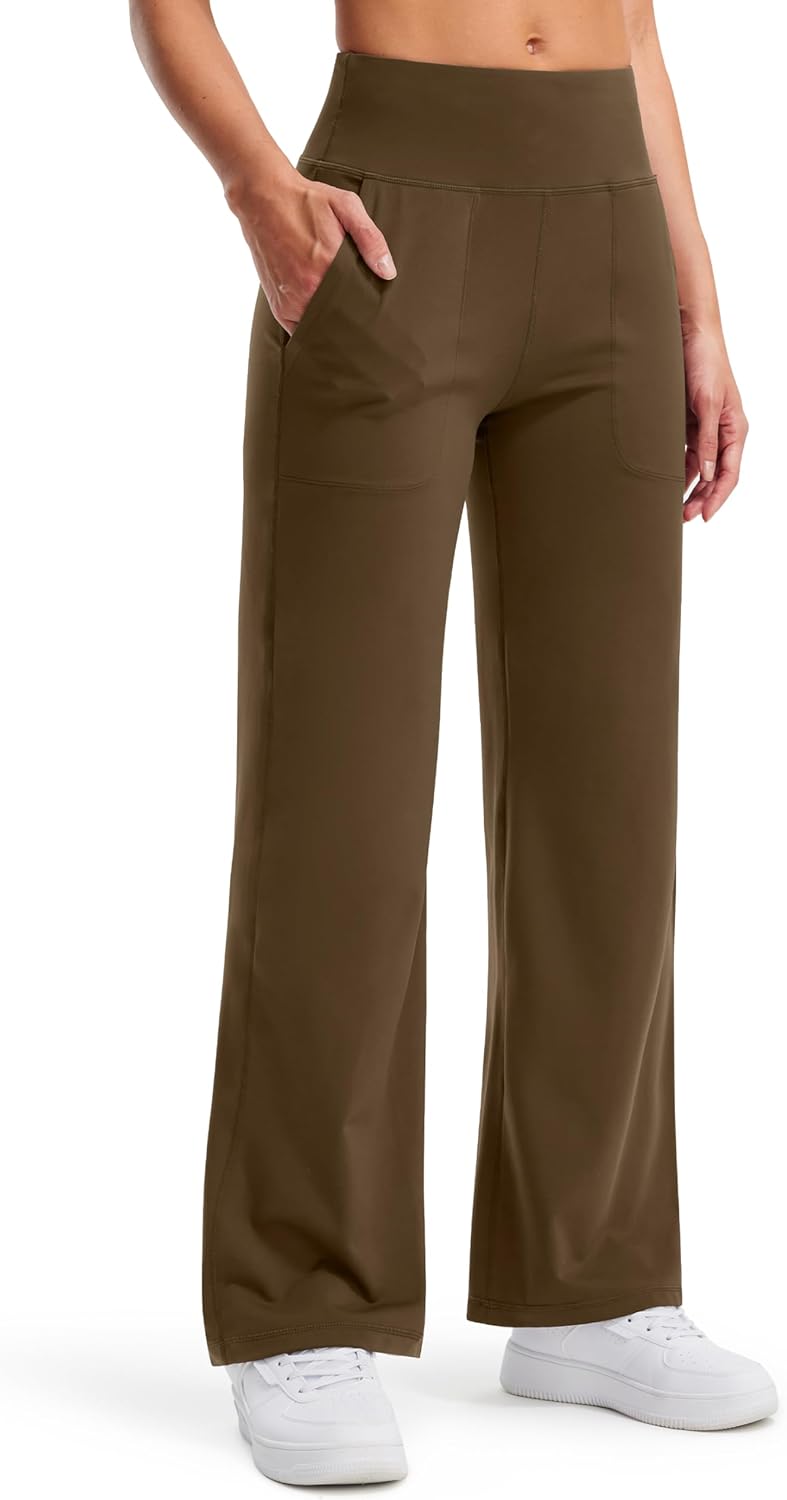 Libin Yoga Pants Women Wide Leg Pants 29"/31" High Waist Comfy Stretch Casual Loose Track Sweatpants Women with Pockets