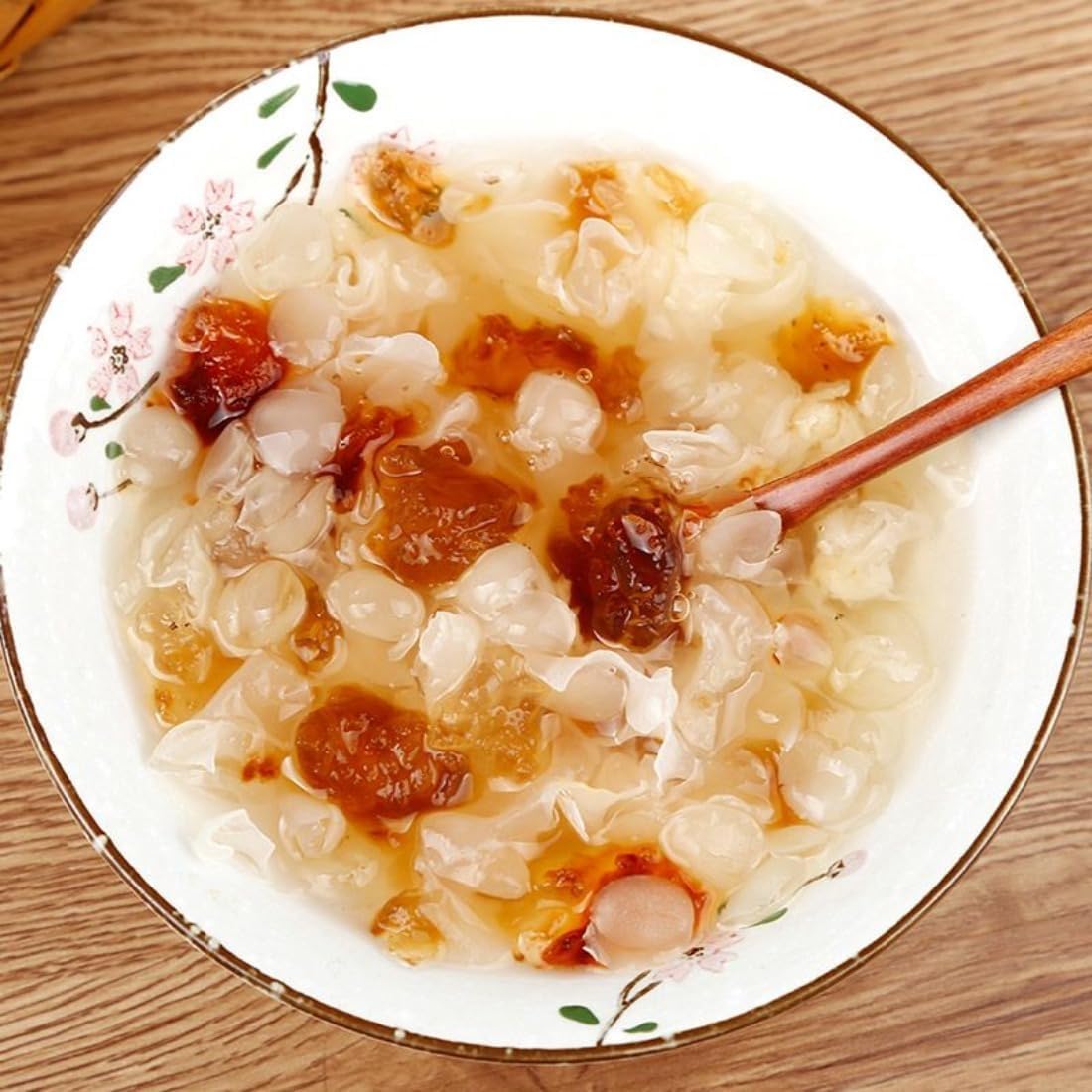 Getrocknete Tremella-Schneepilzstücke 250 g – Natürlicher weißer Pilz für Suppen und Desserts, reich an Kollagen und Ballaststoffen, ideal für die traditionelle chinesische Küche. Marke: Yiner