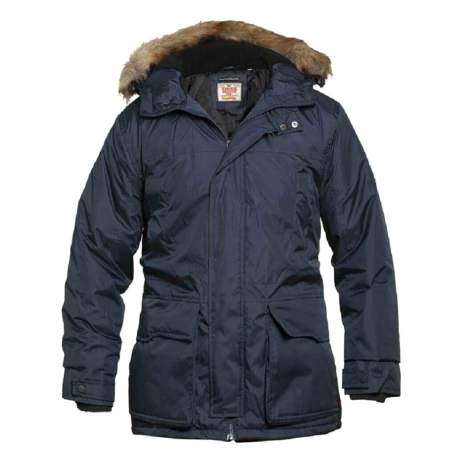 D555 Men's Navy Big & Tall Lovett Parka Jacket