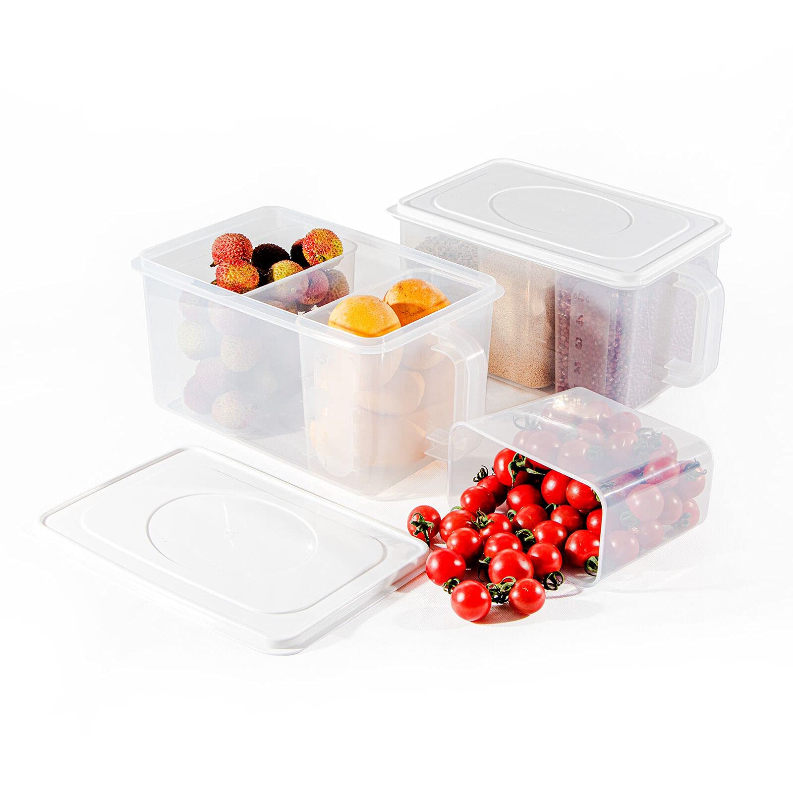 Buy Food Storage Containers, BigTron Square Plastic Storage Organizer