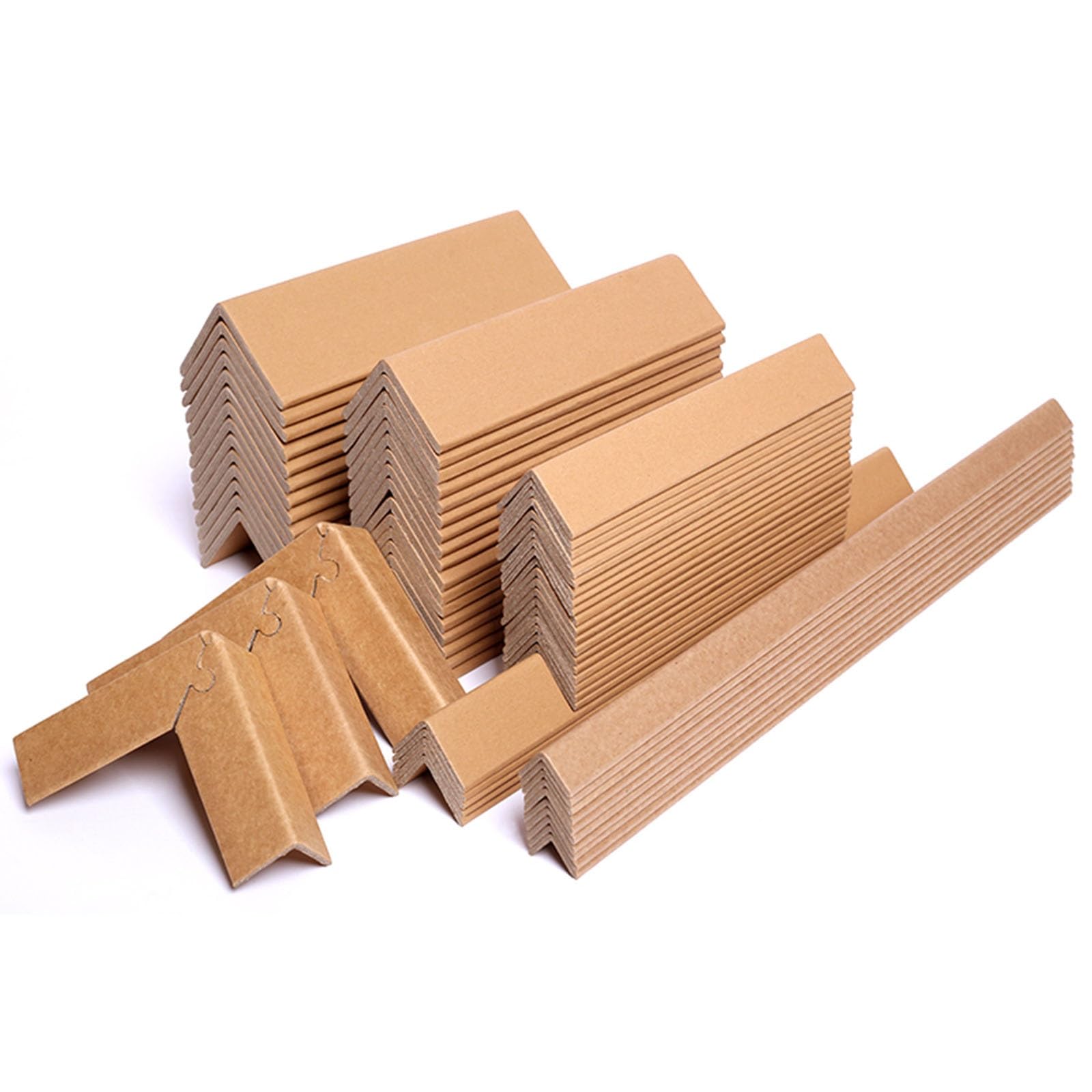 Kartonowe narożniki ochronne do palet, 2,4-calowe narożniki z tektury nadającej się do recyklingu, ściany i palety, 0,3-5,6 stopy, 50/100/150 szt., 150 ., cm,4 m/1(150 Pack 6cm/2.4in,1.4m/4.6ft)