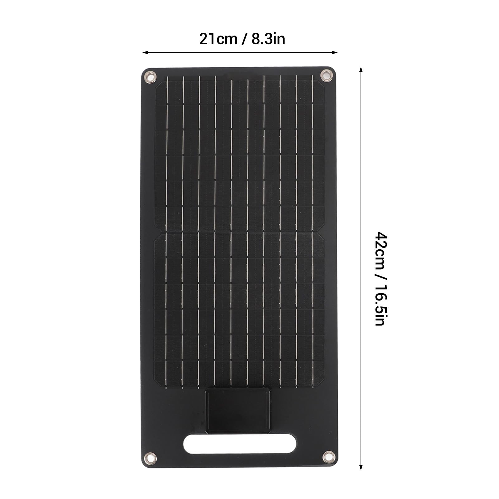 Panel Solar de 50 W, 12 V, 24 V, Panel Solar Monocristalino de Alta Eficiencia, Cargador USB Dual para Batería de Vehículo y Carga de Teléfono Móvil