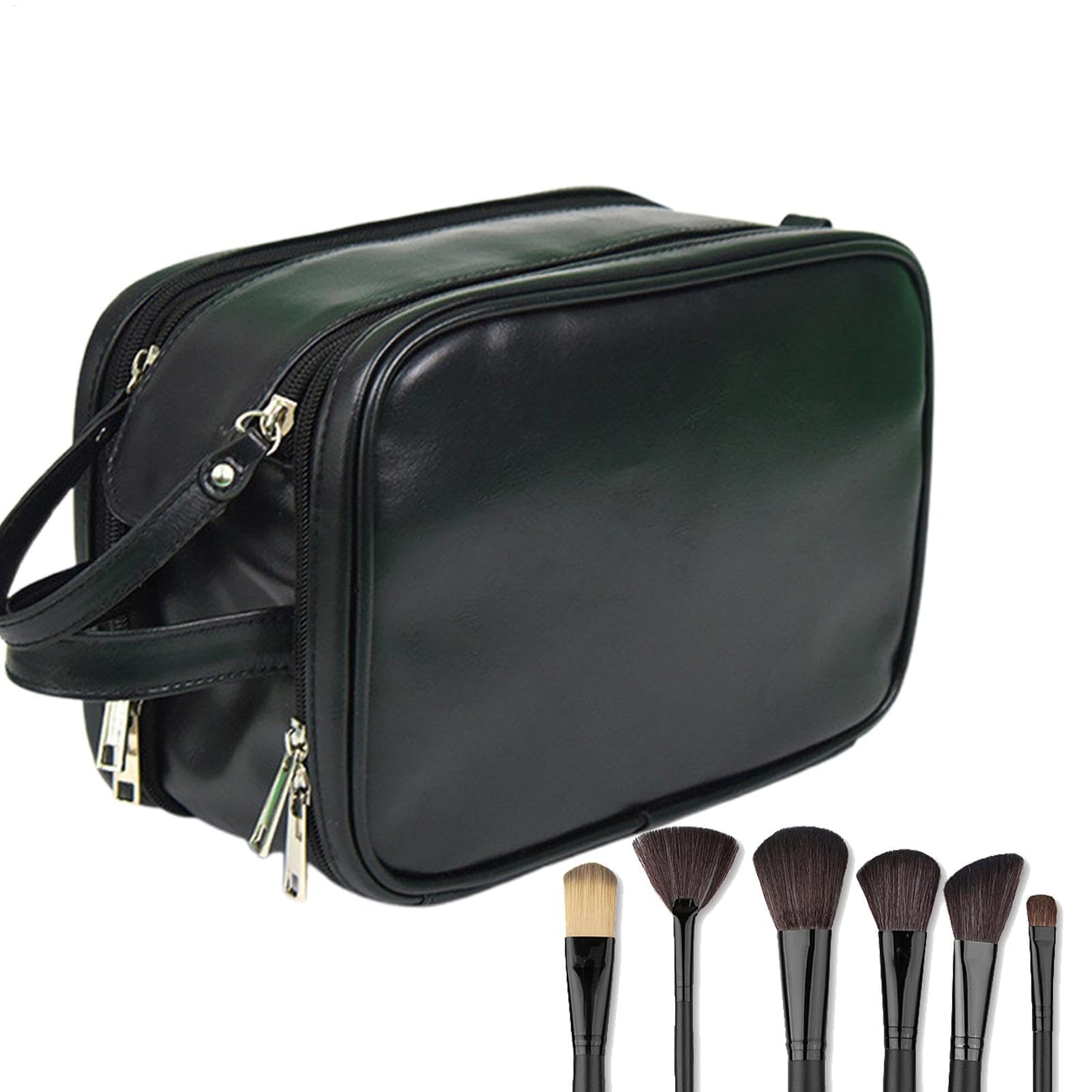 Bolsa de Viaje, Neceser, Neceser for Hombres | Estuches de Viaje for Afeitado portátil - Neceser Reutilizable for Hombres, Organizador de artículos de tocador, Bolsa de Viaje Grande(Black)