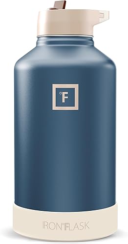 Miniatura 90 de IRON °FLASK Frasco de hidratación para acampar y senderismo con boquilla, botella de agua deportiva de acero inoxidable aislada de boca ancha, Aurora