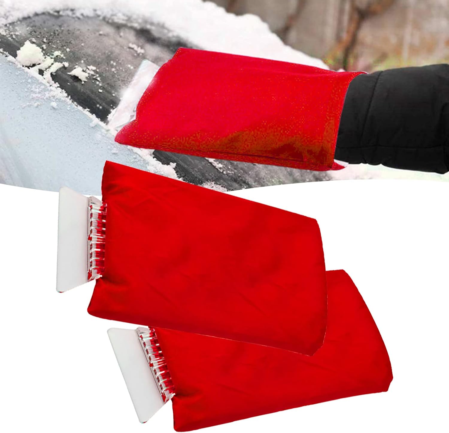 PCS Warm Fleece Ice Scraper Gloves for Car Snow Ecuador Ubuy