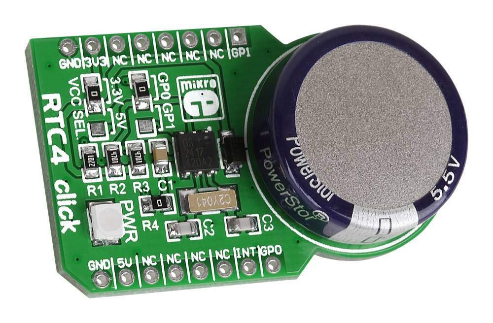 MIKROELEKTRONIKA MIKROE-1891 ADD-ON BOARD, DS2417 RTC4 CLICK