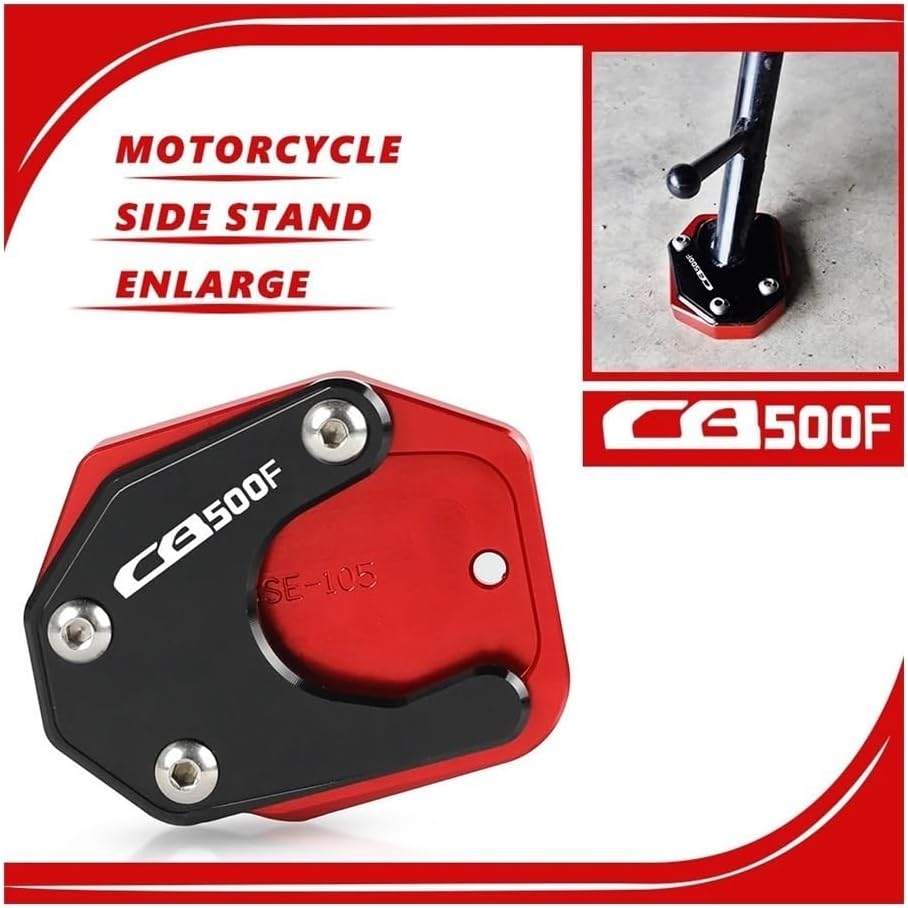 Motorcycle Foot Plate Pad for Kove 500F 500 F 500f 2020-2022-2023 Motorcycle CNC Kickstand Enlarge Plate Foot Side Stand Enlarger Extension Support Pad