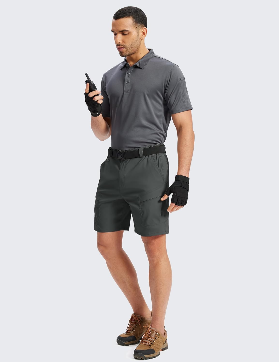 TACVASEN Mens Cargo Hiking Shorts 7" Quick Dry Stretch Tactical Work Shorts for Men Outdoor Casual Summer with 6 Pockets