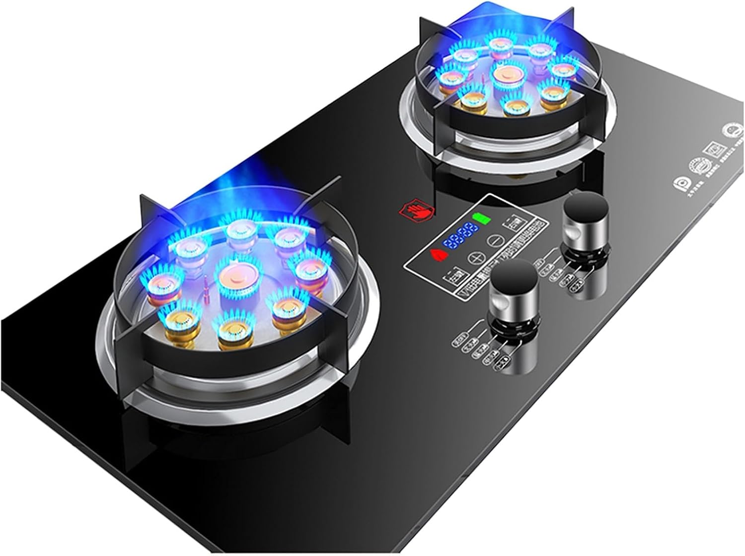 Estufa de Gas 2 Puestos 73 cm Multigas con Vidrio Templado