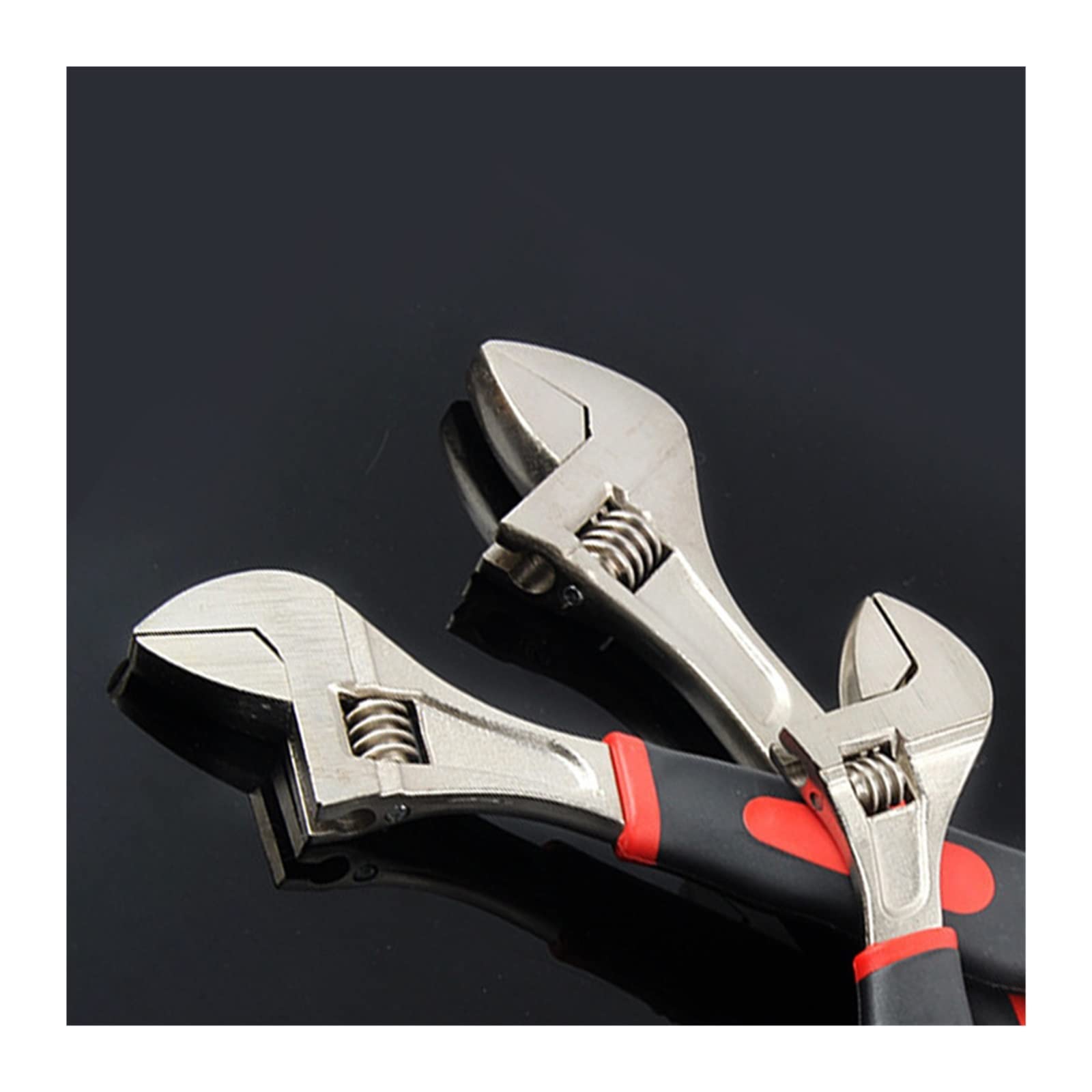 Herramientas de Hardware Llaves de Boca Llave Ajustable Multifuncional Llave de Boca de 6 "8" 10 "12 Pulgadas con Mango de Vaso (6 Pulgadas)