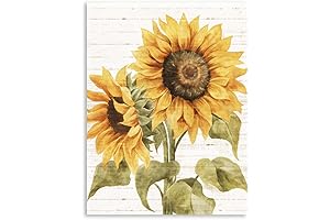 Sunflower Pictures Wall Decor: Vibrant Floral Canvas for Home and Office