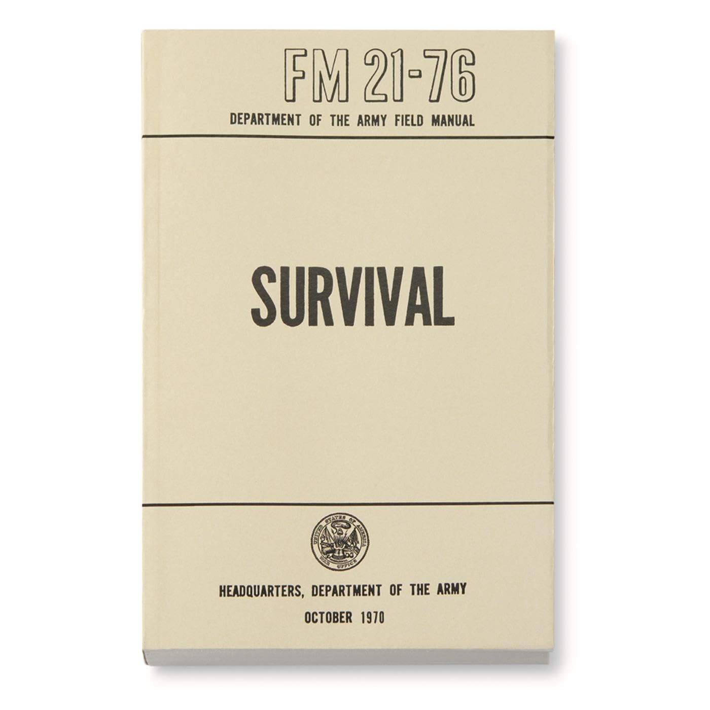 Militaria Survival Manual (FM 21-76), Manilla