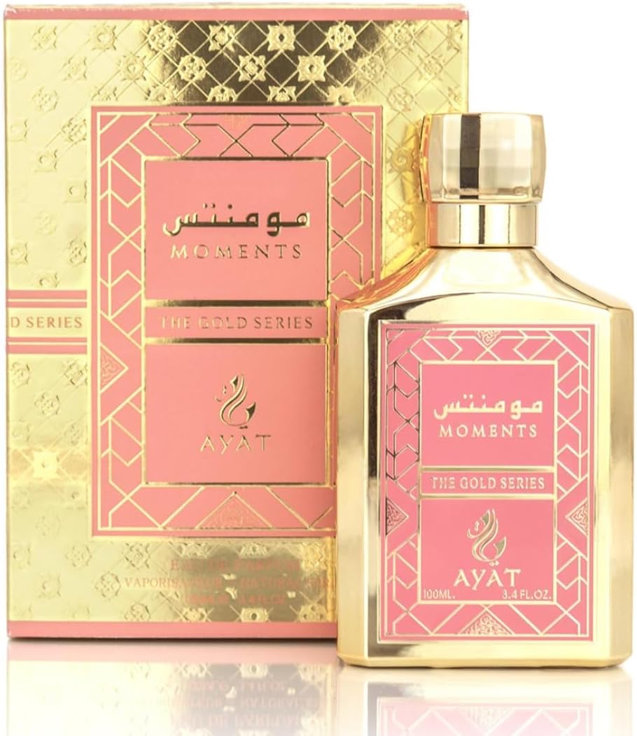 Ayat Perfumes Moments - Luxurious Arabian Perfume for Women | Tuberose Jasmine Vanilla Notes | Crafted in Dubai | 100ml Eau de Parfum | Long Lasting Oriental Floral Scent | Premium Fragrance
