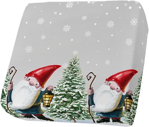 Fundas de cojín para sofá, diseño de gnomo de Navidad, árbol de Navidad, para invierno, nieve, fundas elásticas para sofá, protector de muebles para