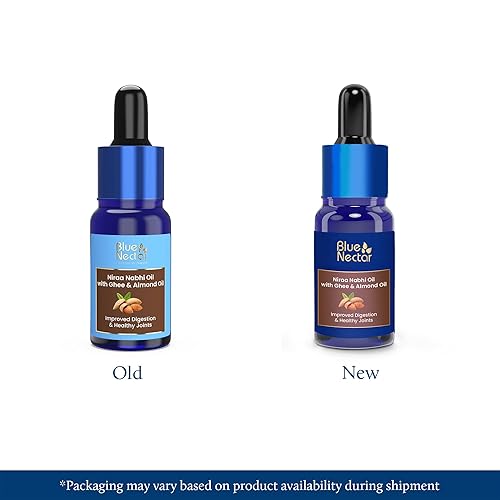 Miniatura 2 de Blue Nectar Aceite de Nabhi Ayurveda con ghee y aceite de almendras  Aceite natural de ombligo para digestión y salud de las articulaciones, 100%