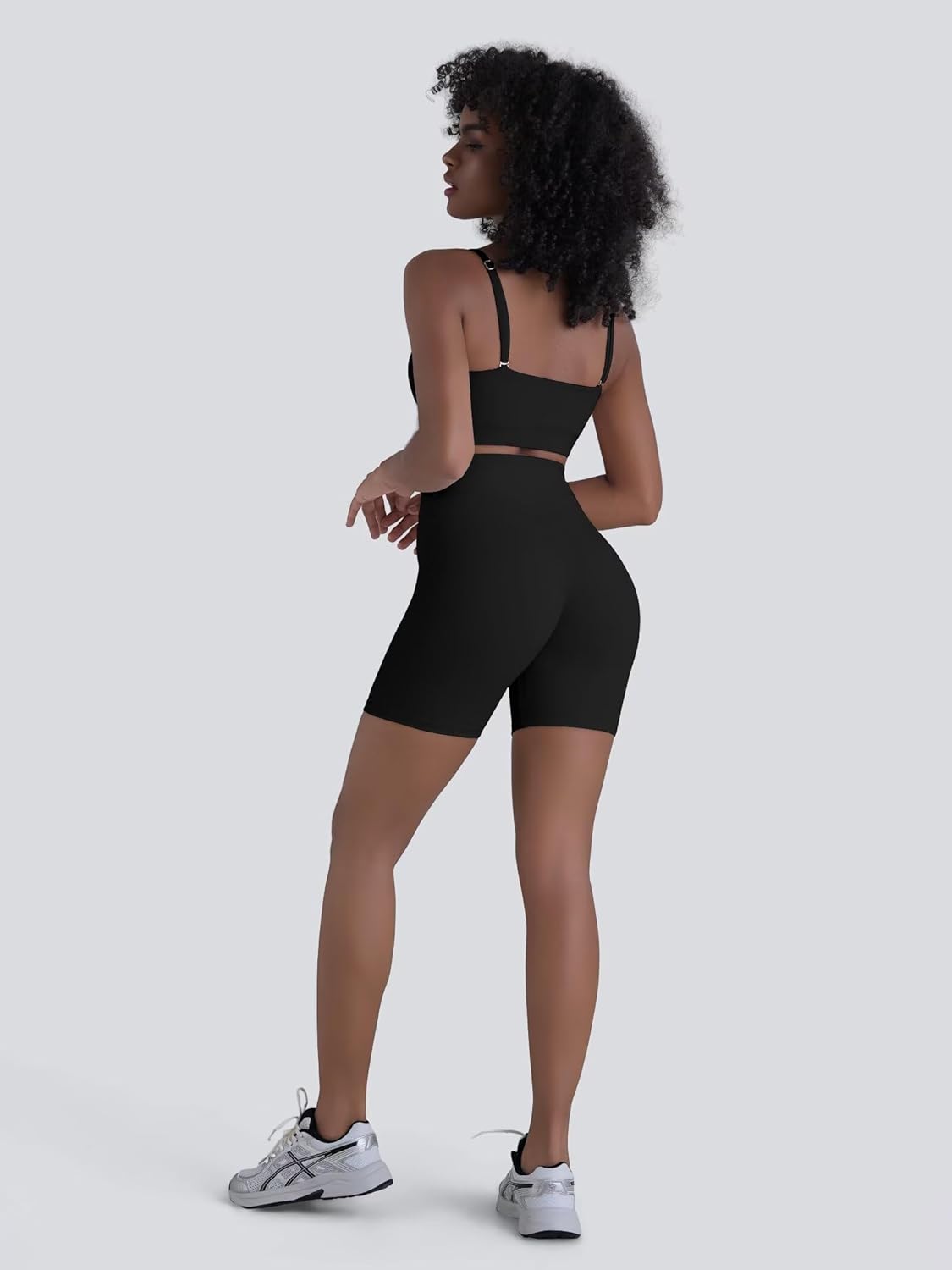 Sunzel Hidden Butt Lifting Scrunch Biker Shorts for Women High Waist Crossover Yoga Gym Workout Shorts with Tummy Control - Image 7