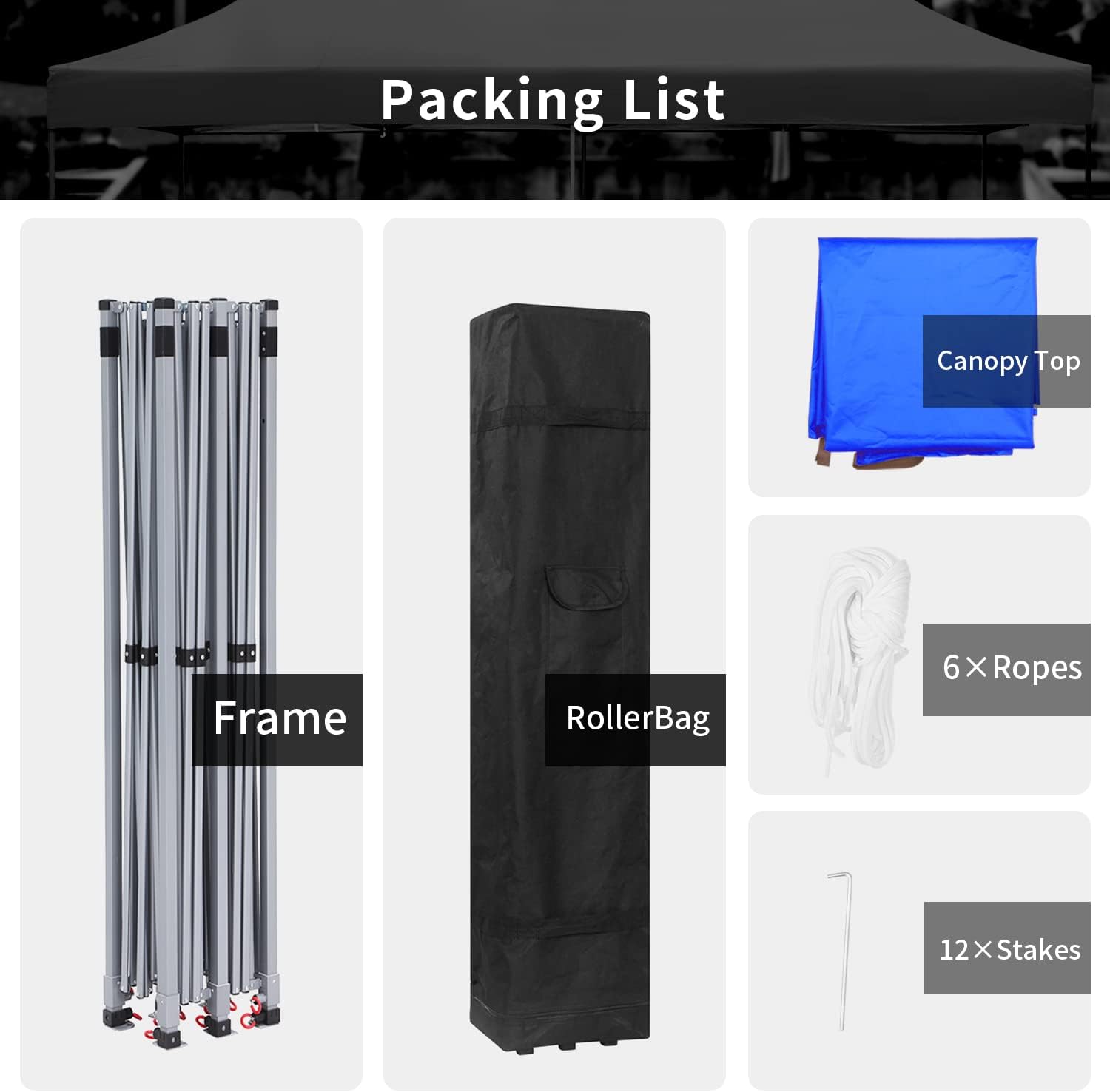 DOIT 10 x 20 FT Pop Up Canopy Tent, Instant Folding Shelter Gazebo for Outdoor Party, Event, Wedding & Camping, Easy Up Lawn & Garden Canopy Tent with Potable Wheeled Carrying Bag - Blue