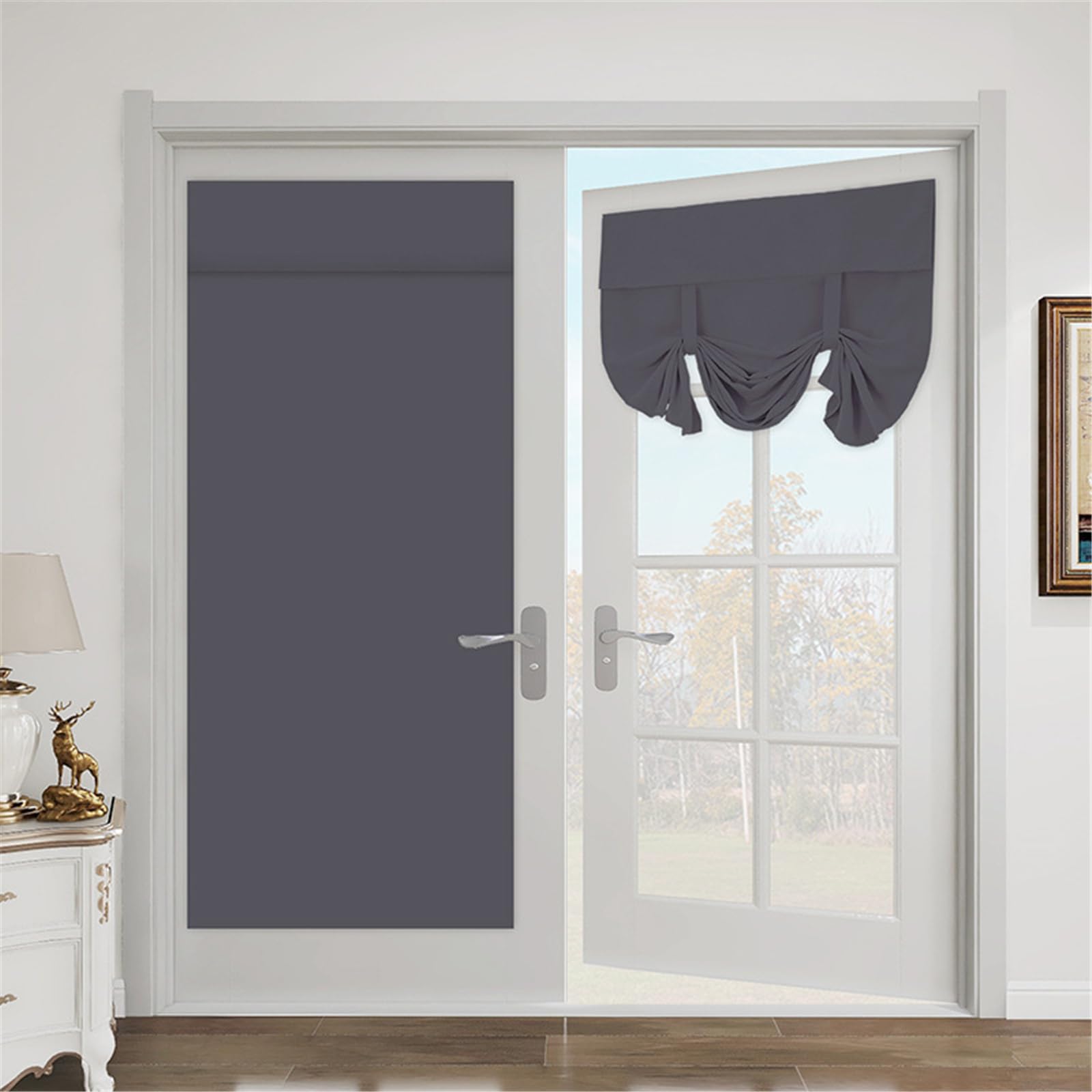 Tenda Oscurante a Pacchetto con Adesivo, Facile da installare, Tessuto in Poliestere Resistente per casa, Ufficio, Hotel