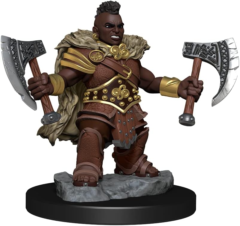 WizKids D&D Frameworks: Dwarf Barbarian Female - Unpainted and Unassembled