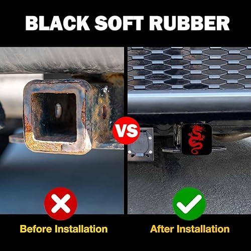 Vista 194 de Cubierta de enganche de remolque de 2 pulgadas, águila calva, grunge, águila calva americana, bandera de Estados Unidos, cubierta de goma