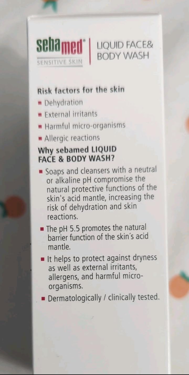 Sebamed Liquid Face & Body Wash 200ml, white - Image 2