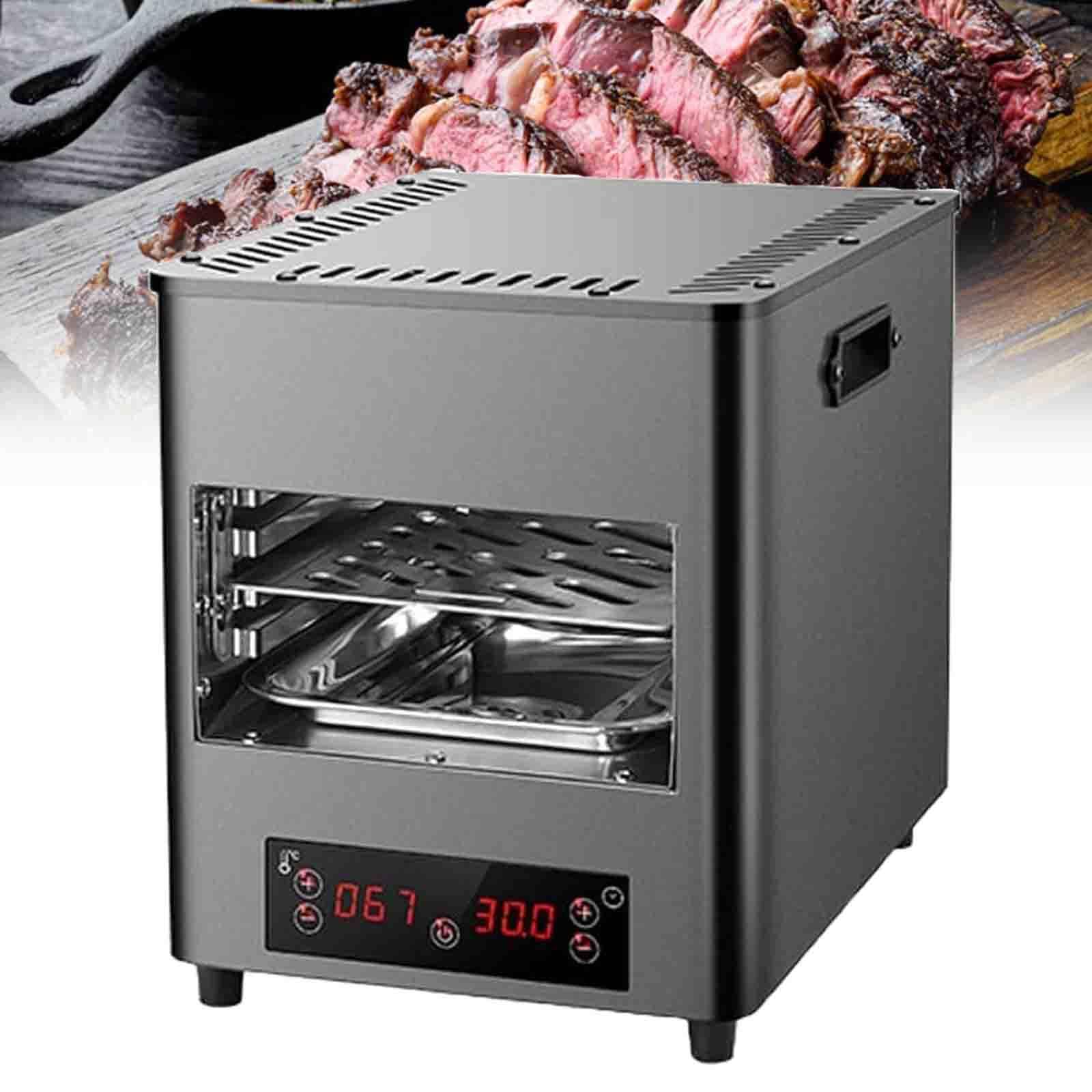Ptatritious Multicolor Electric Infrared Steak Broiler 1700W/3400W Indoor Smokeless Steak Oven Steak Grill, Counter Steak Cooker For Bbq, Toast, Pizza, Time&Temp Adjustable A