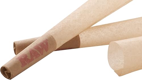Miniatura 4 de RAW Cones Classic 1 14 Tamaño caja de 900  Papel de liar y puntas de cono RawAuthentic preenrollado, 3.307 in, totalmente natural, adhesivo verde