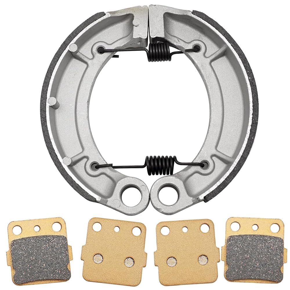 Semimetálicas Pro Pastillas de freno delanteras y Zapatas de Freno traseras para Yama-ha Grizzly 350 Bruin 250 350 Big Bear 250 Big Bear 400 Wolverine 350 Kodiak 400