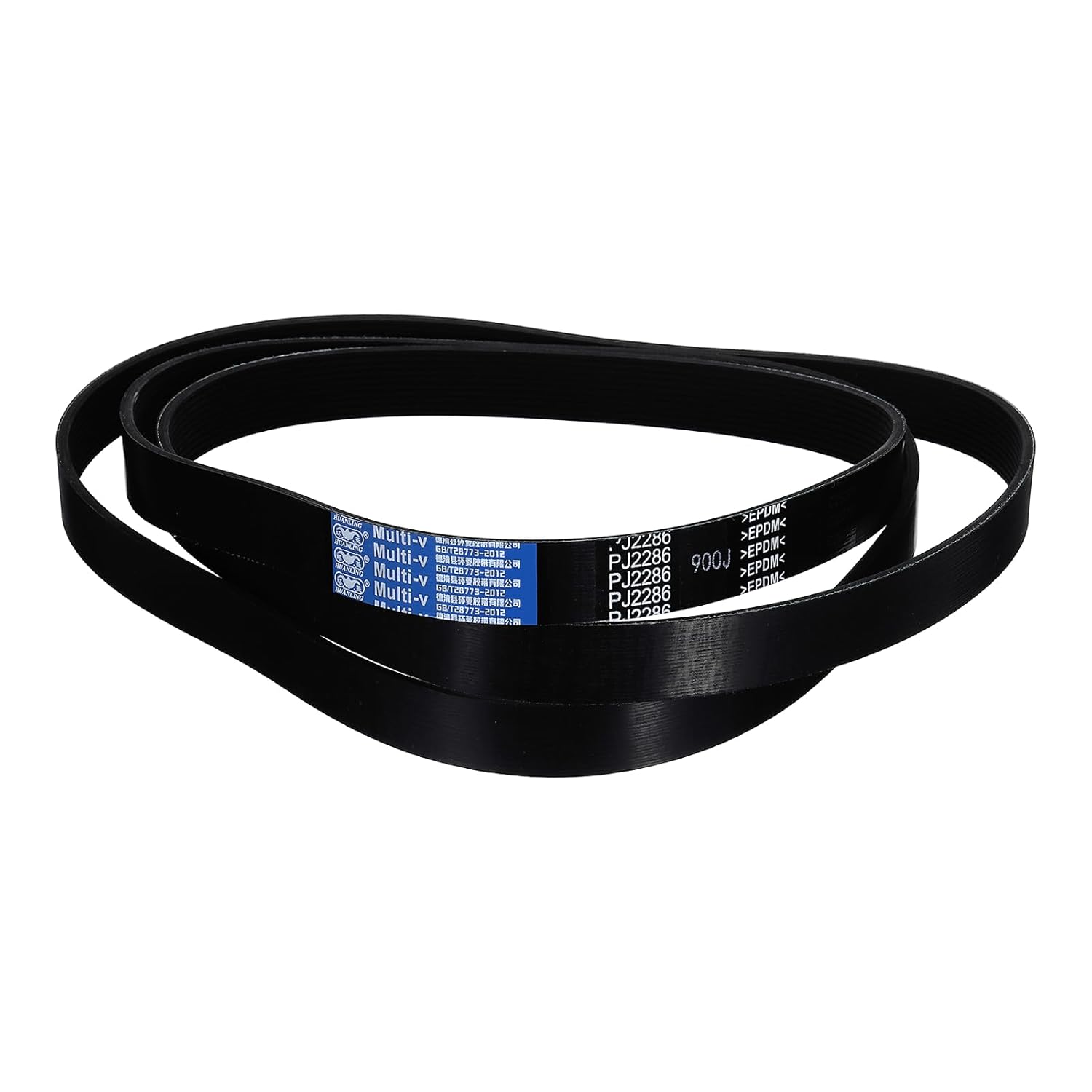 uxcell 550J10 PJ V-Ribbed Belt 10 Ribs 55" Length x 0.92" Width x 0.14" Height, EPDM Rubber Poly V Belt, Multi Wedge Micro V Belt