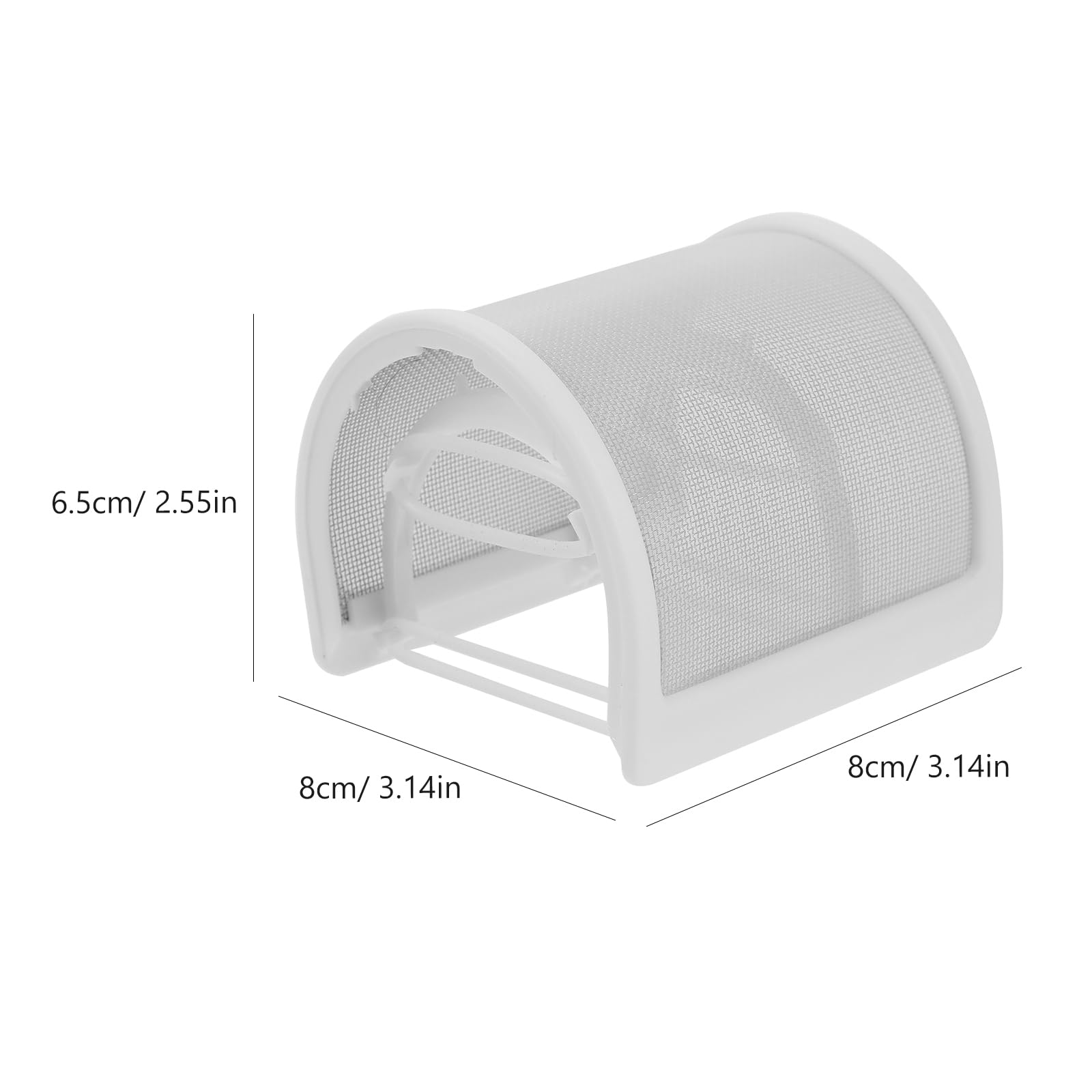DOITOOL Mic Pop Filter White U Shaped Pop Filter for Microphone Metal Mesh Layer Microphone Windscreen Cover for Vocal Recording, Videos, Streaming