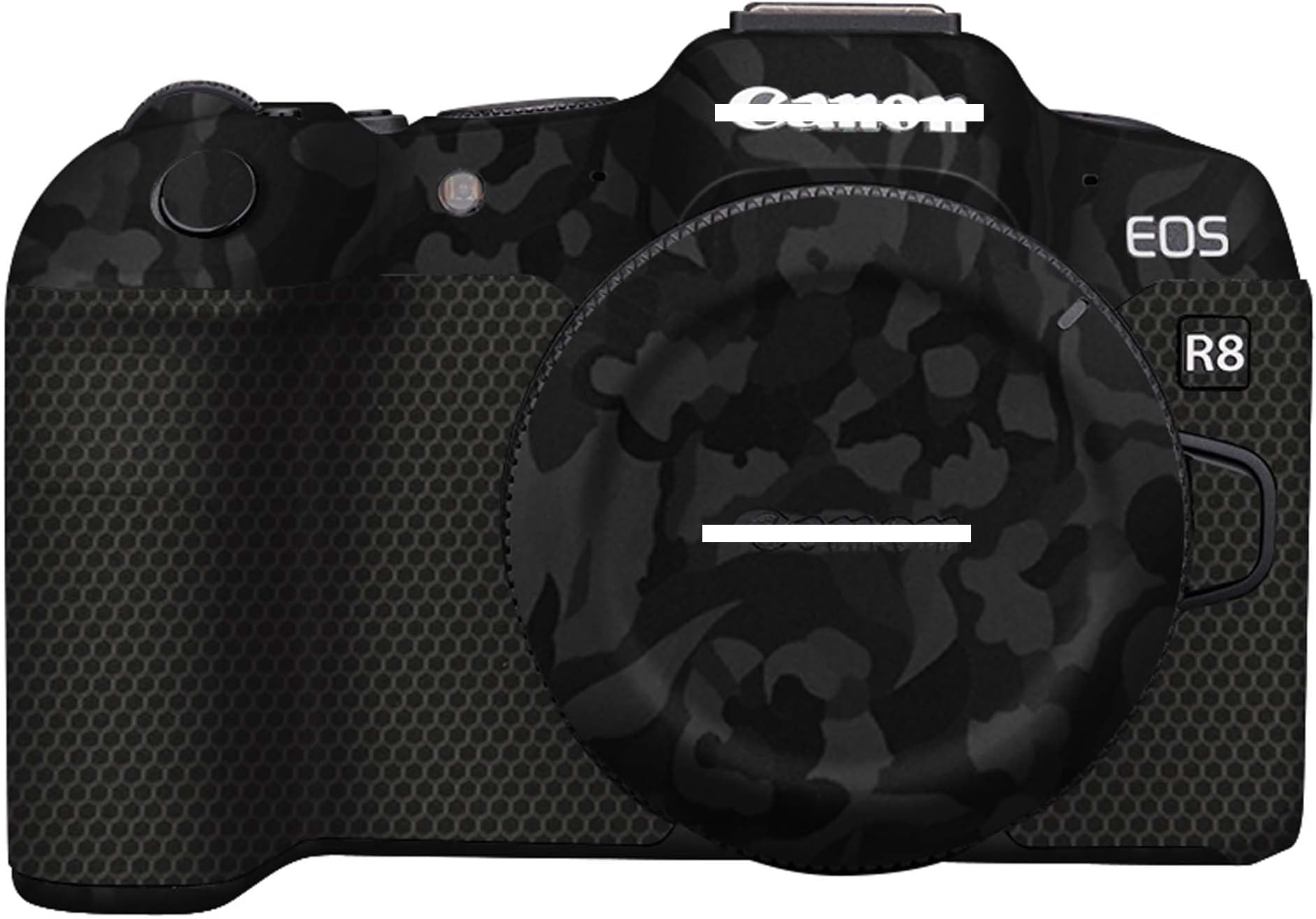 Mebont Anti-Scratch Camera Cover Skin Sticker for Canon EOS R8 Full-Frame Mirrorless Camera Protector Film Skin Protective Decoration and Wear Resistance(Shadow Camo Black)
