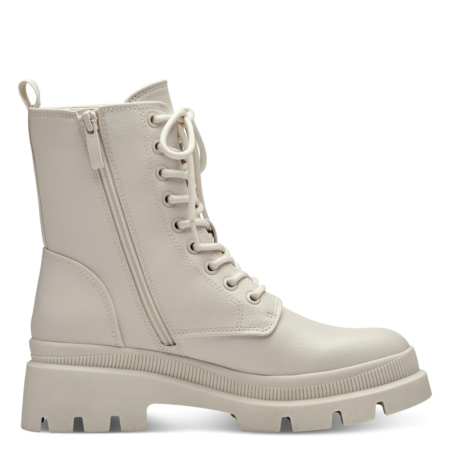 Tamaris Damen Schnürstiefel Leder; TAUPE/beige; 38 EU – Ansicht 5
