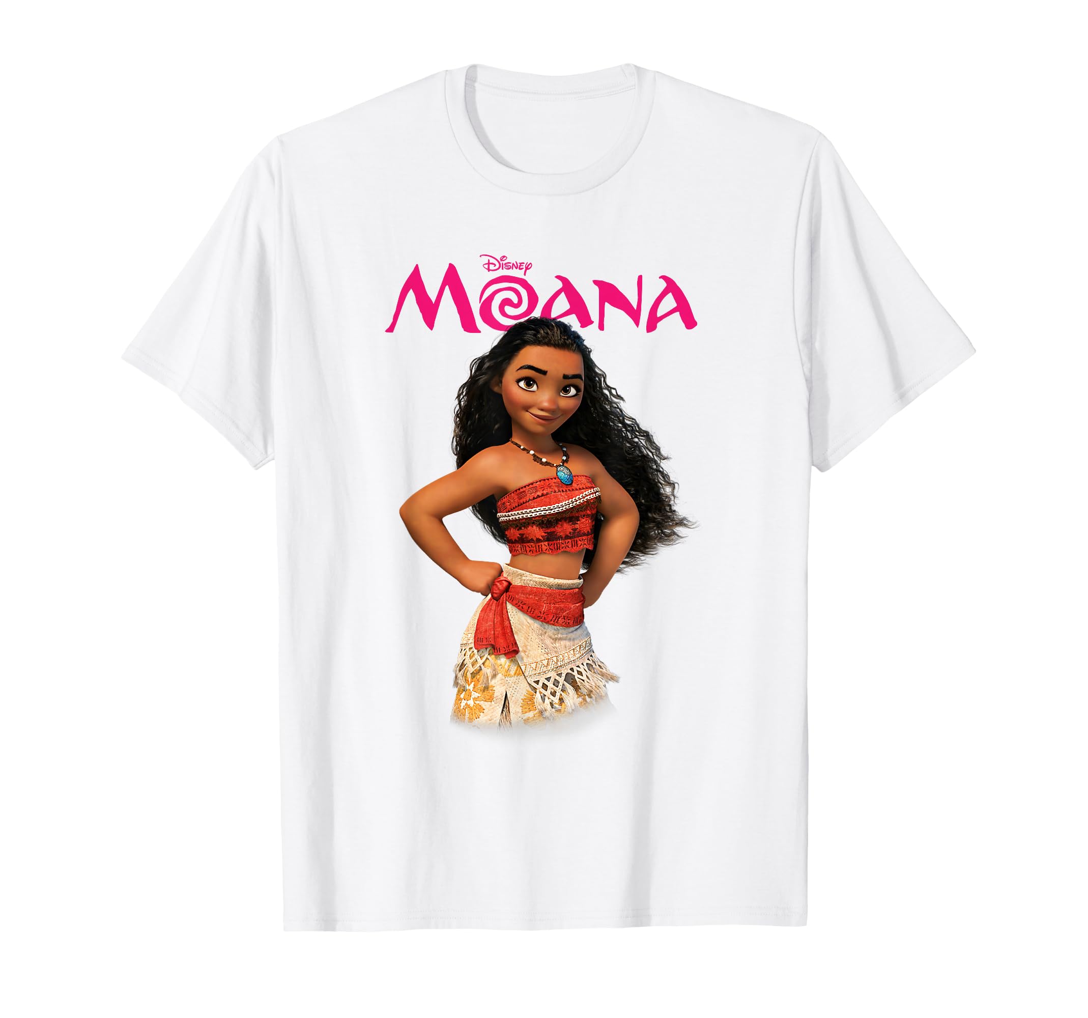 Disney Moana Confident in Her Self Pose Big Chest Portrait T-Shirt