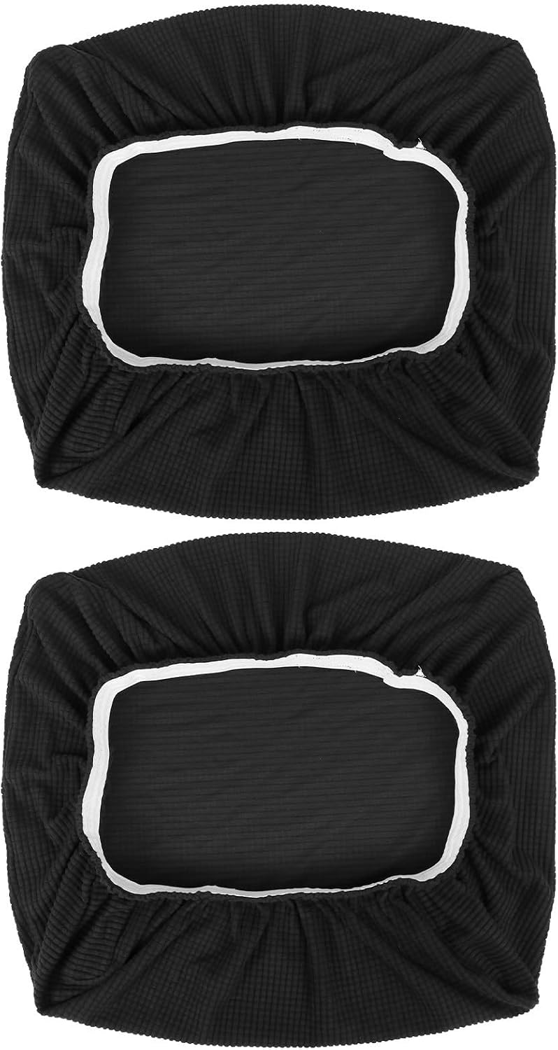 2pcs Piano Stool Seat Cover, Rectangular Polyester Stretch Slipcover
