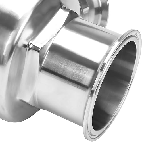 Miniatura 4 de DERNORD Válvula de bola sanitaria de 3 pulgadas, válvula de bola de 3 vías T-Port de acero inoxidable 304, revestimiento de PTFE (tubo de 3 pulgadas