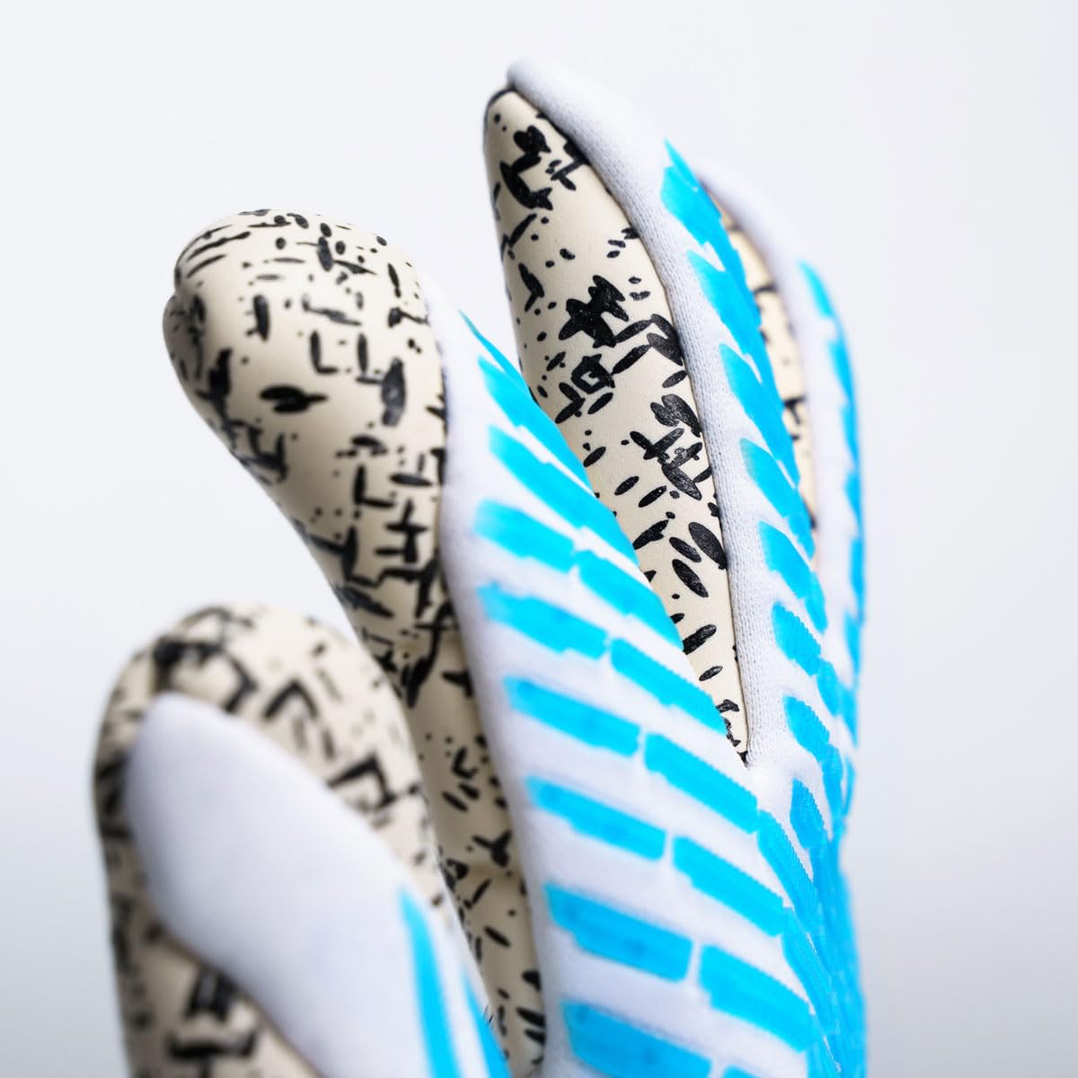 uhlsport Cybertec Supergrip+ Finger Surround - Guanti da Portiere di Calcio Bambini e Adulti