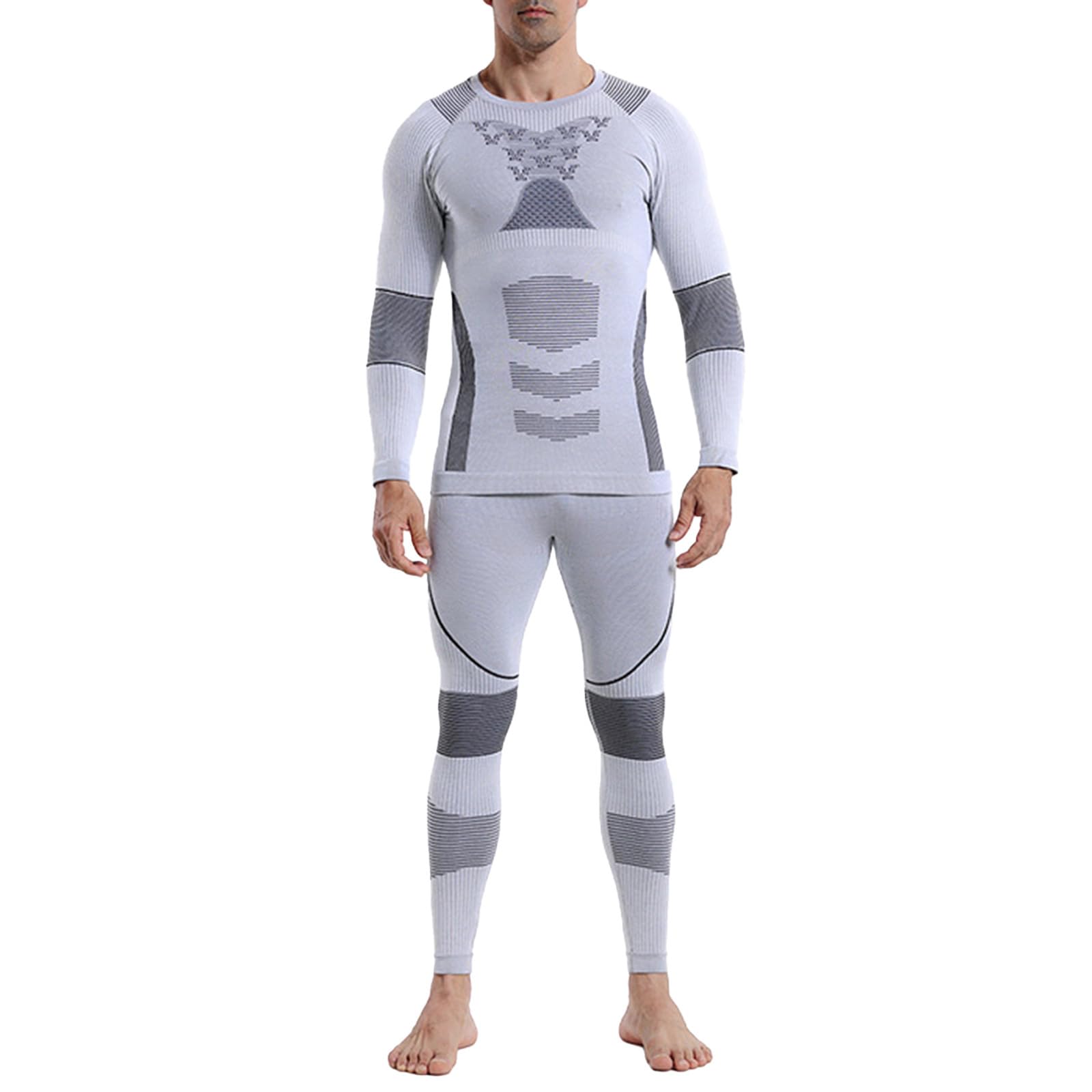 Juego de ropa interior térmica para hombre, que absorbe la humedad, ropa interior de esquí de manga larga, camiseta térmica y calzoncillos térmicos, traje térmico de secado rápido, ropa de