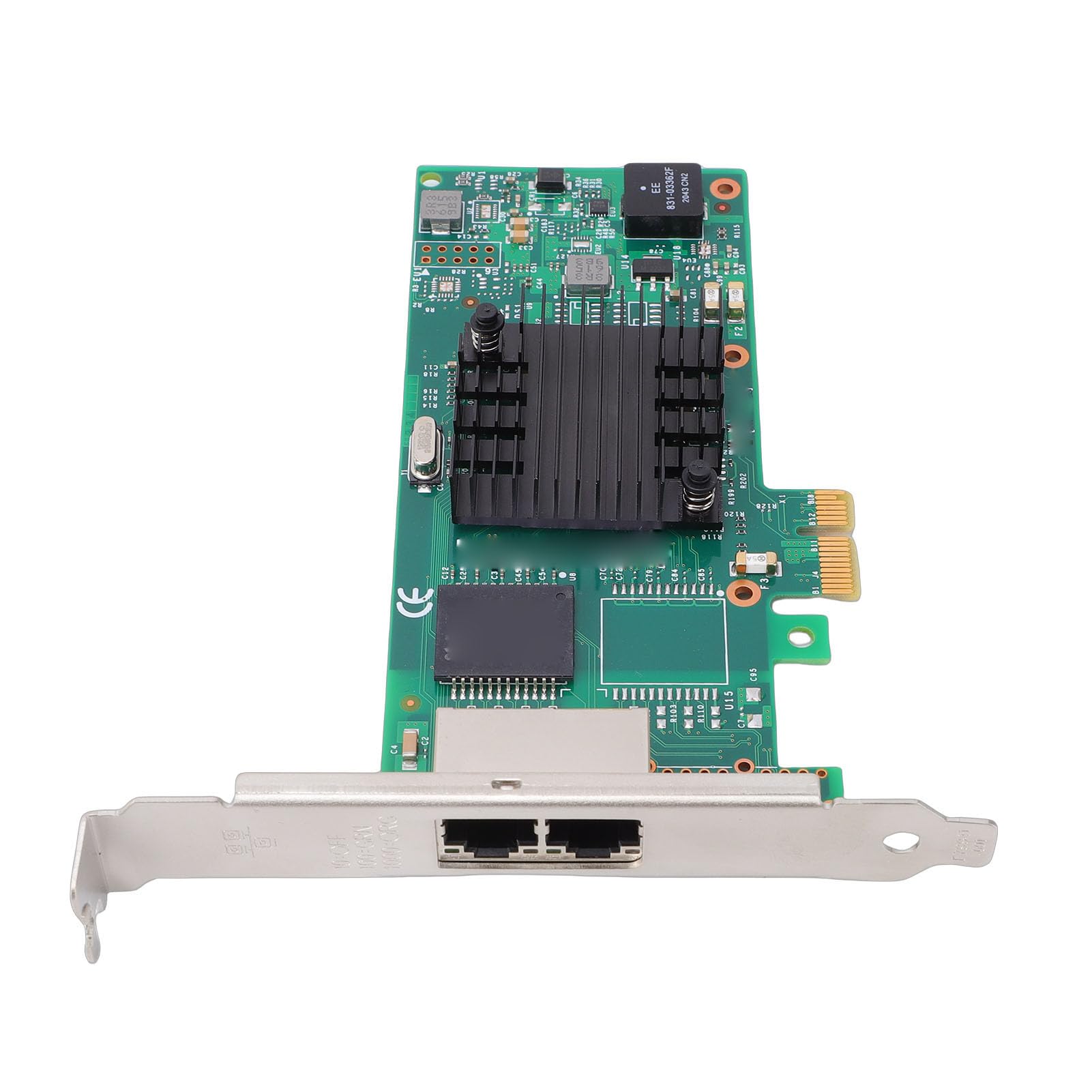 Sxhlseller Karta Sieciowa PCIe Wydajny Adapter Ethernet 1G Zapewniający stabilność Serwera Obsługa Systemów, 1 X Karta Sieciowa dla Serwerów Komputery Stacjonarne Urządzenia Pamięci Masowej