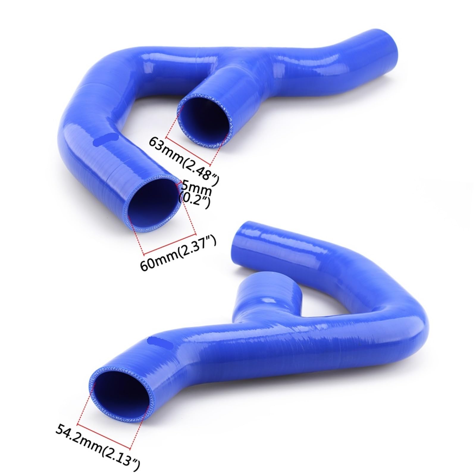 Kit de mangueras intercooler silicona para turbo, compatible con Volkswagen 2.0T mk5 (2006-2010) Manguito Turbo