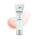 IT Cosmetics Your Skin But Better Makeup Primer+ - Extends Makeup Wear, Hydrates Skin, Refines the Look of Pores - With Glycerin, Bark Extract & Ginger Root Extract - Oil-Free Formula - 1 fl oz