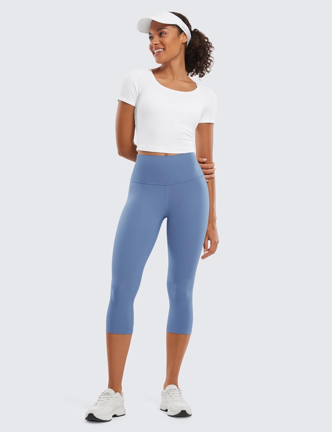 CRZ YOGA Butterluxe Yoga Capris Leggings 19'' - High Waisted Workout Buttery Soft Athletic Lounge Womens Crop Pants - Image 3