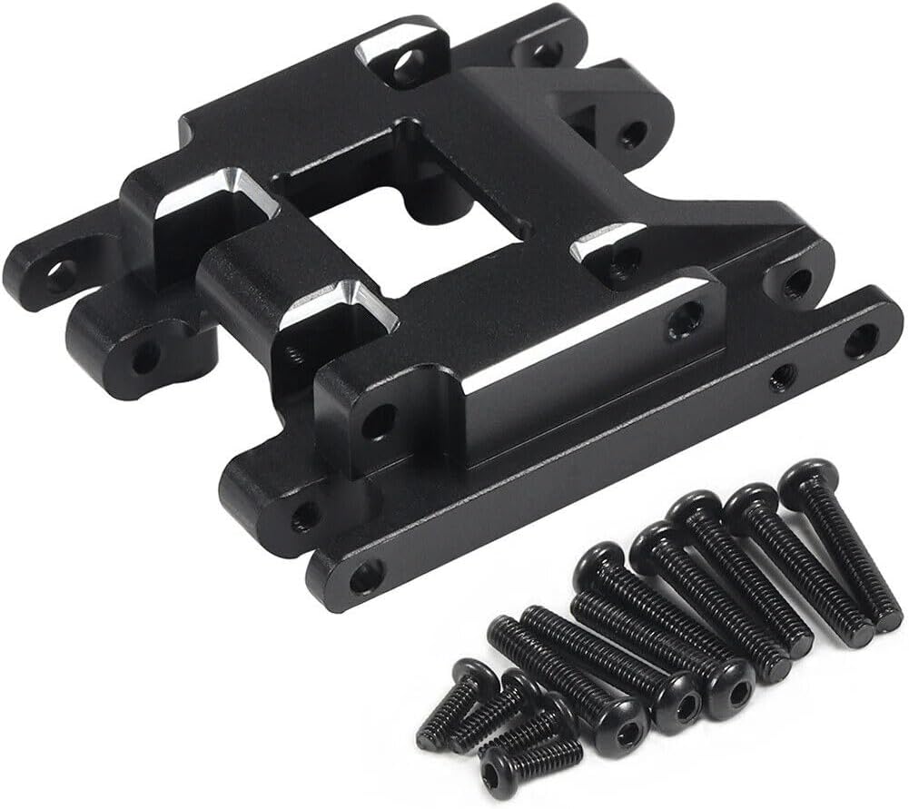 RC Skid Plate CNC Aliuminum Transmission Mount for TRX4M 1/18 RC Crawler Car Upgrade Parts,18g (Blue)