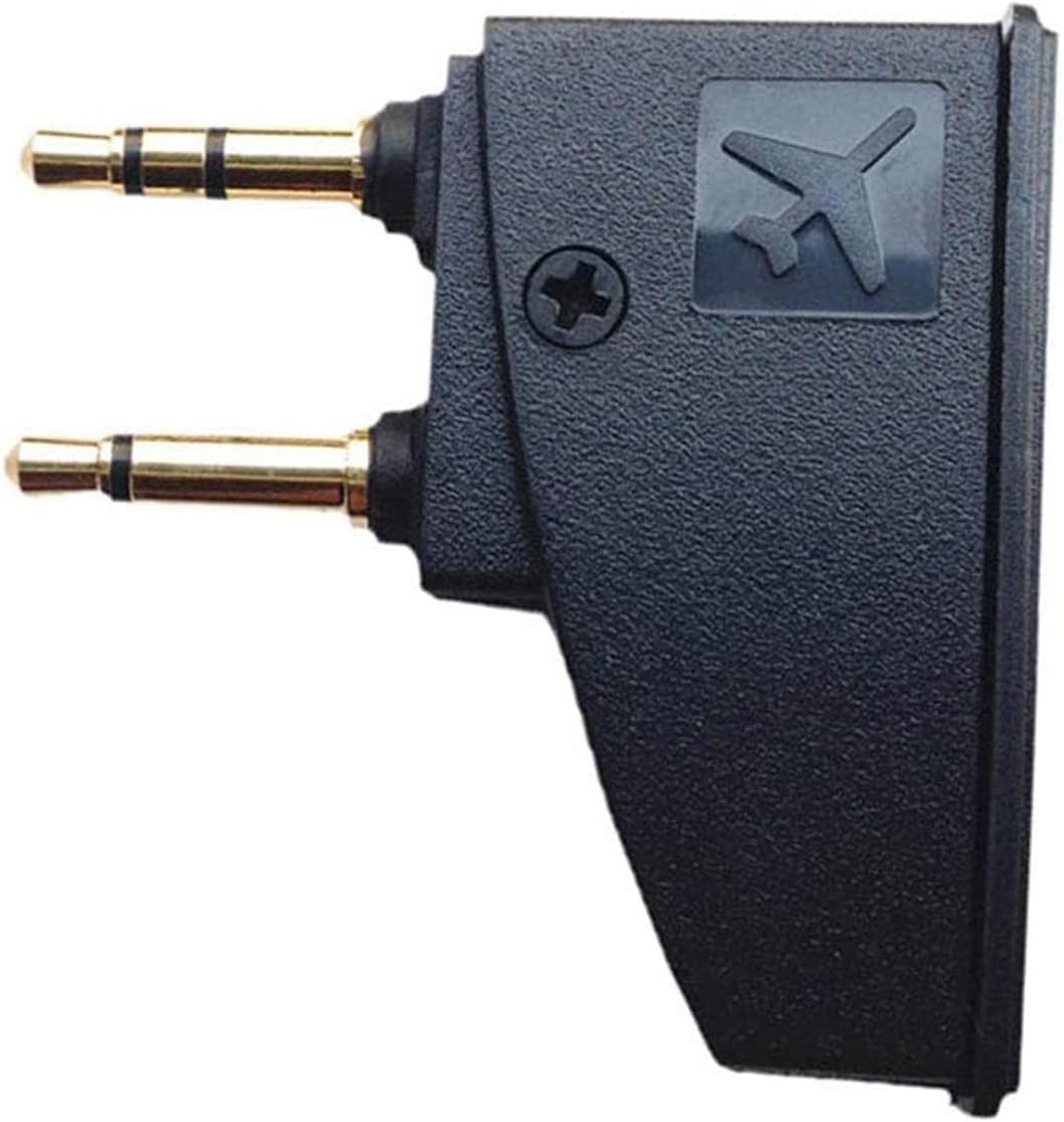 QC15 Airplane Headphone Adapter Compatible with Bose 700 QuietComfort 2 QC3 QC45 QC35 QC35ii QC15 QC25 QC20 NC700 SoundLink SoundLinkII AE2 AE2i AE2W and More Headphones, Golden Plated 3.5mm Jack