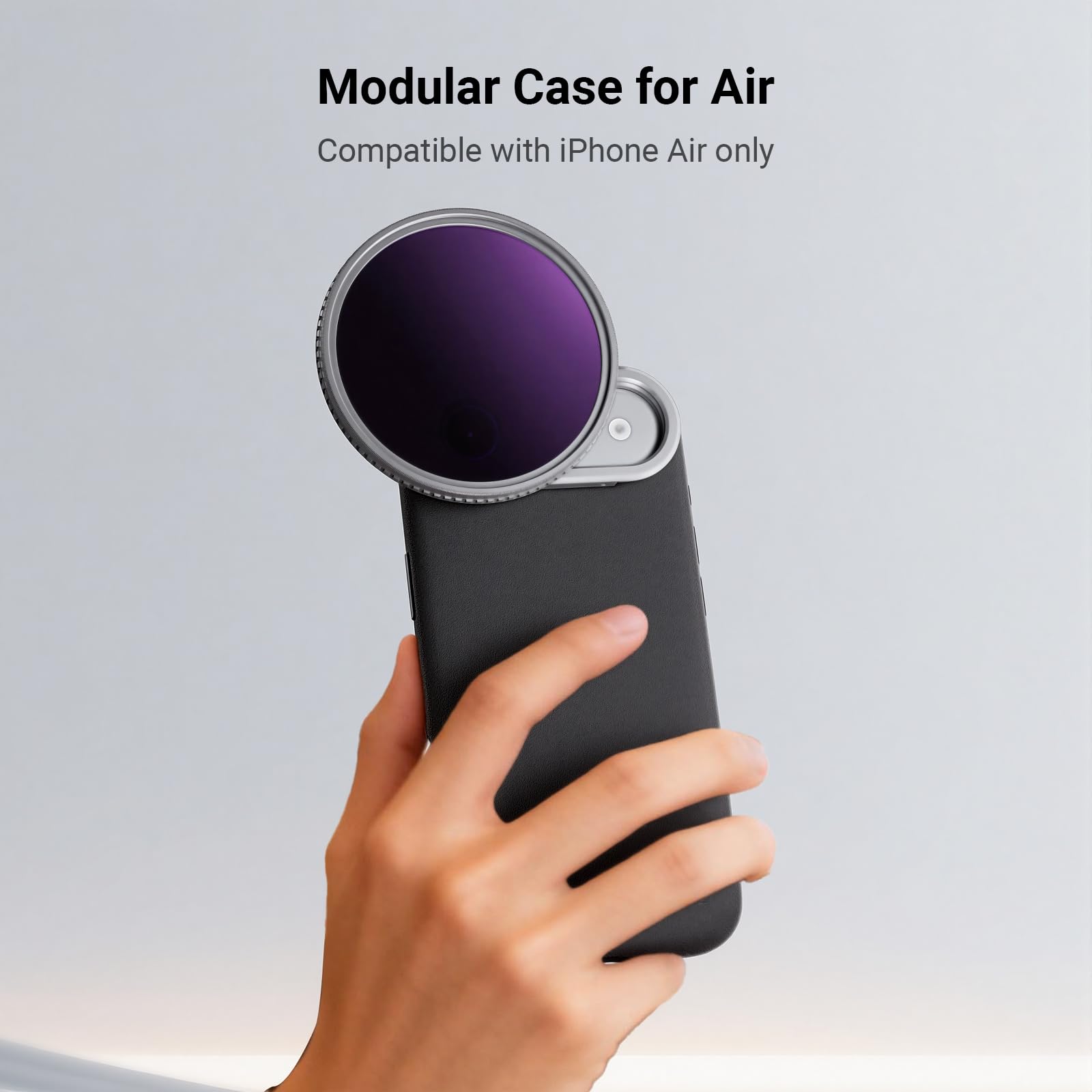 NEEWER Etui na telefon tylko do Air, modułowe ochronne etui na telefon z TPU/PC z pierścieniem filtrującym 67 mm, tylna płytka obiektywu 17 mm, adapter obiektywu z mocowaniem T kompatybilny z Moment