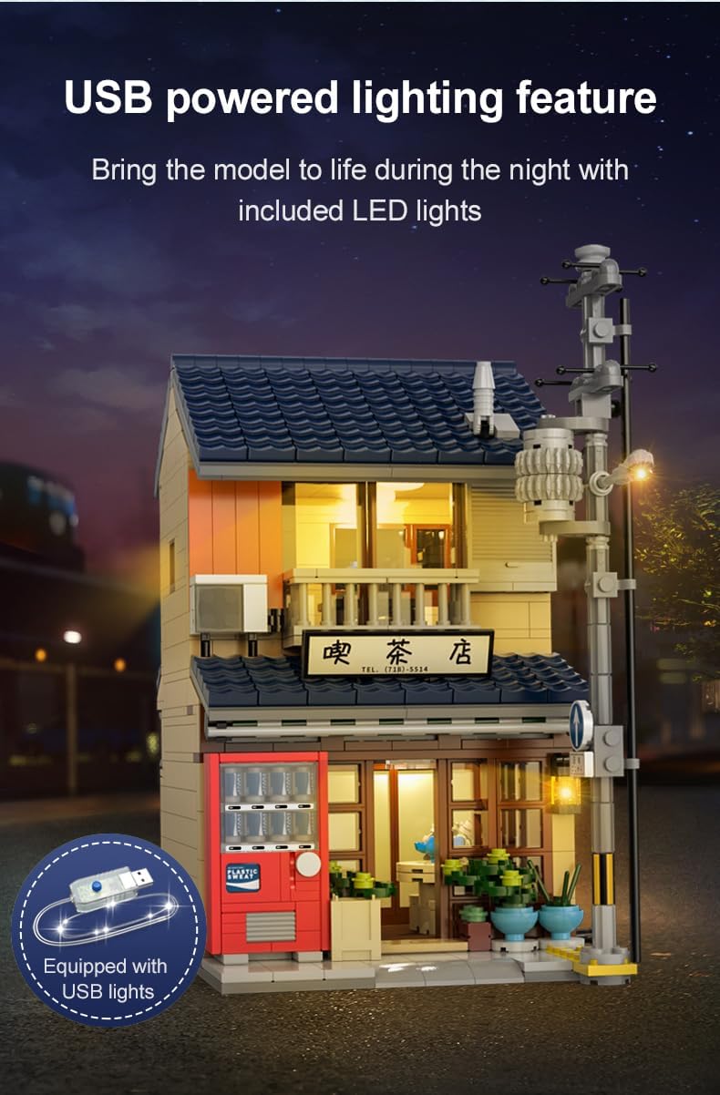 CaDA Japanese Kissaten Tea Shop USB Lighting Feature