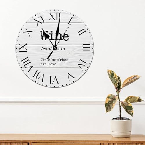 Miniatura 149 de Reloj de PVC con definición psicológica, reloj de pared grande con números romanos inspiración, refranes de inspiración de 12 pulgadas, significado