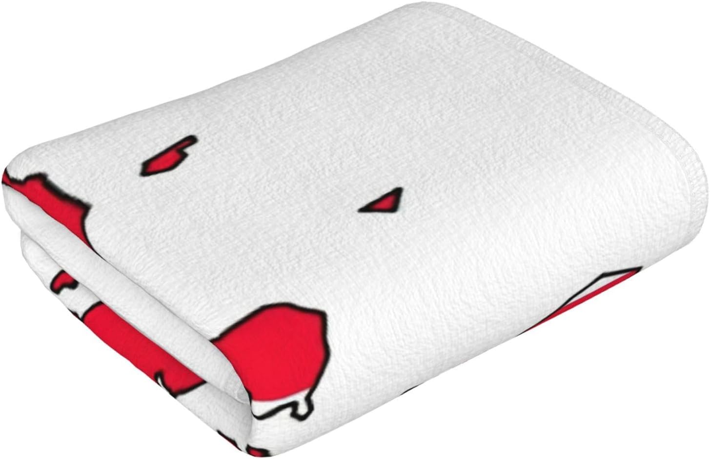 Danish Flag Map Print Hand Towels for Kitchen, Decorative Bathroom Towels Decor Farmhouse Cute for Men Women Gifts