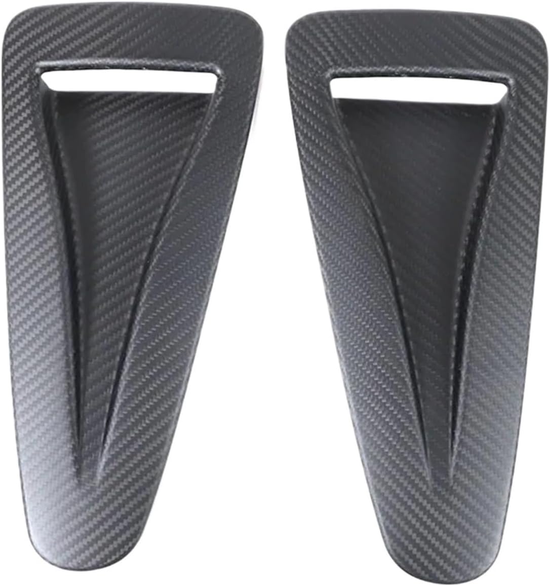 Compatible For Nissan GTR R35 2008-2016 Car Styling Real Carbon Fiber Car Hood Vent Decoration Sticker External Accessories(Matte Carbon Fiber)